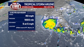 Tropical Storm Arlene forms in Gulf of Mexico