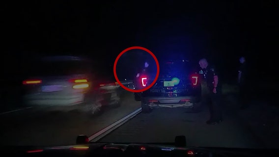 Too close for comfort: Driver narrowly misses officer during traffic stop