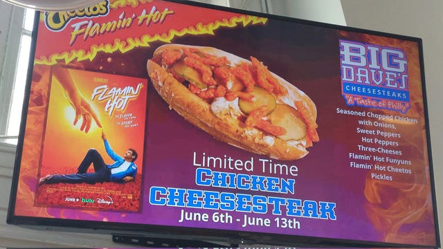 Big Dave’s Cheesesteaks get 'Flamin’ Hot' in honor of new film