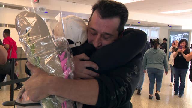 Wisconsin father, daughter meet for 1st time after health scare