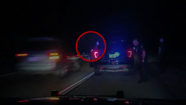 Too close for comfort: Driver narrowly misses officer during traffic stop