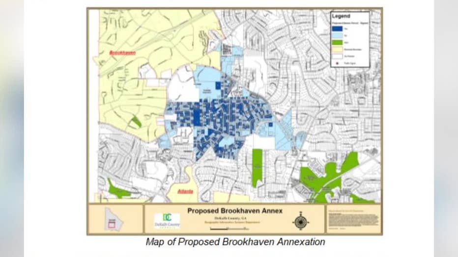 A sometimes heated Q&A session took place to discuss Brookhaven’s new annexation proposal on June 27, 2023.