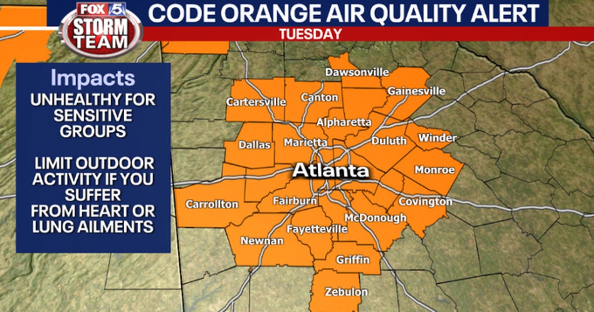 Code Orange Air Quality Alert issued for metro Atlanta over Canadian ...