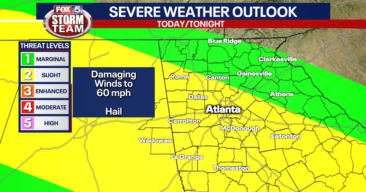 Severe storm threat for Georgia continues Friday | FOX 5 Atlanta