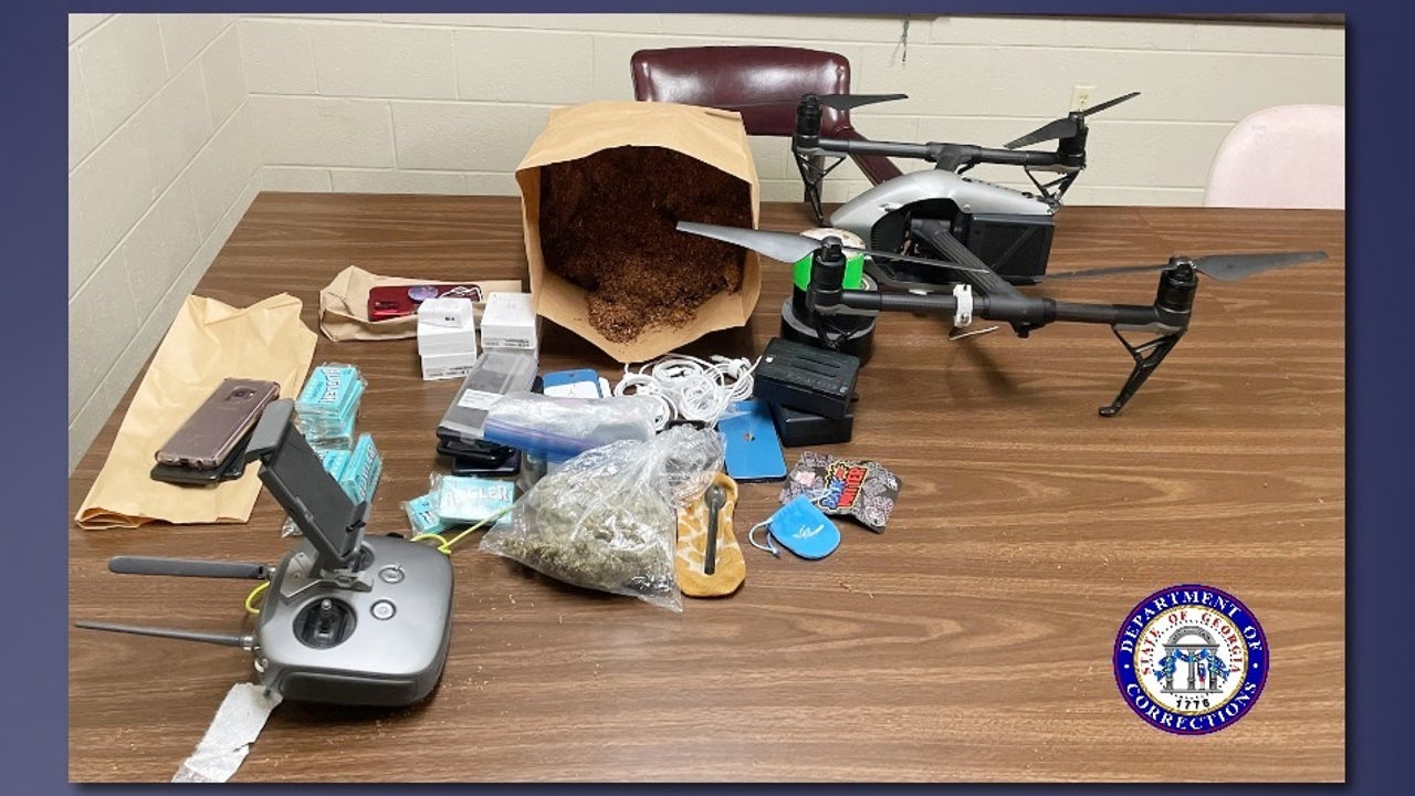 Tobacco drugs and cell phones discovered after suspicious vehicle stopped near Macon State Prison
