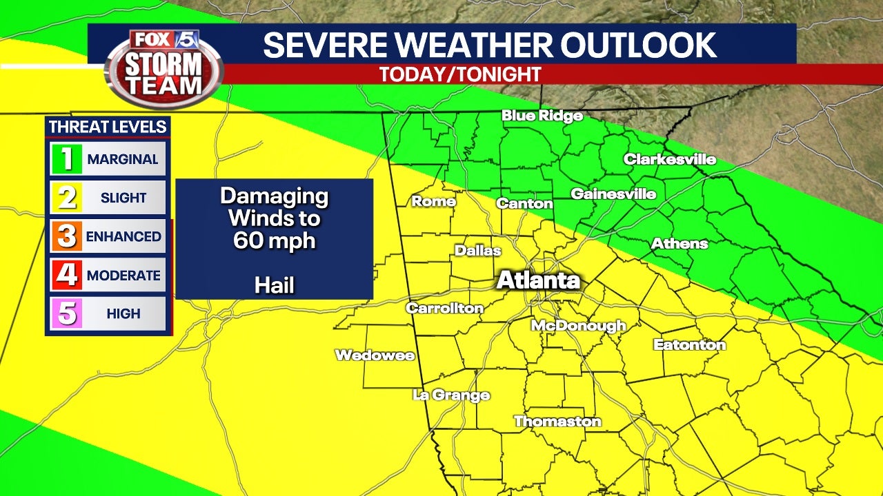 Severe storm threat for continues Friday FOX 5 Atlanta