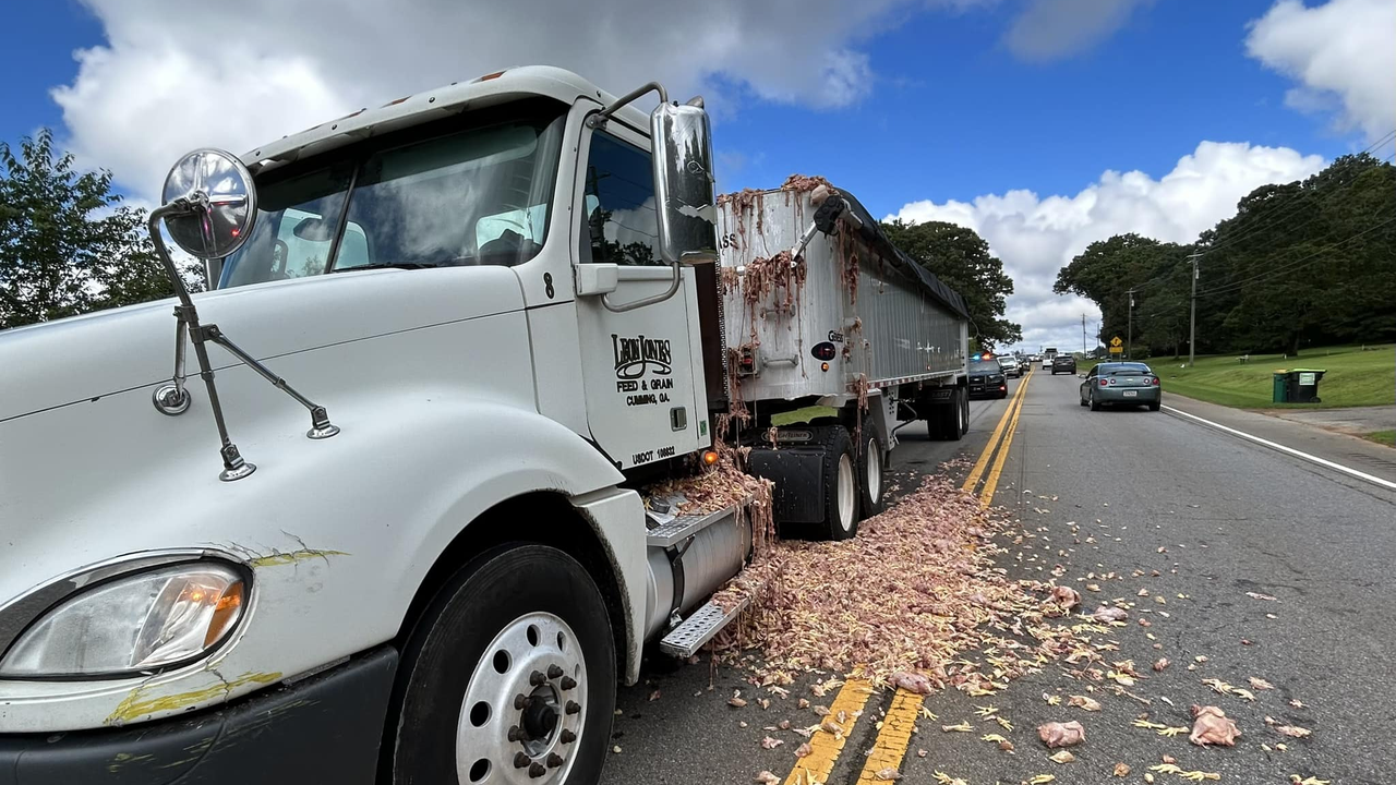 Chicken Parts Spill In Cherokee County Temporarily Closes Part Of ...