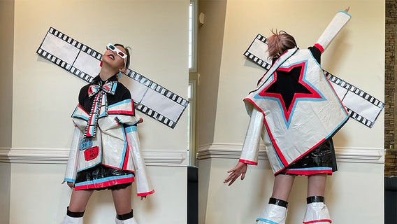 Metro Atlanta teen named finalist for 'stuck at home' duct tape prom contest