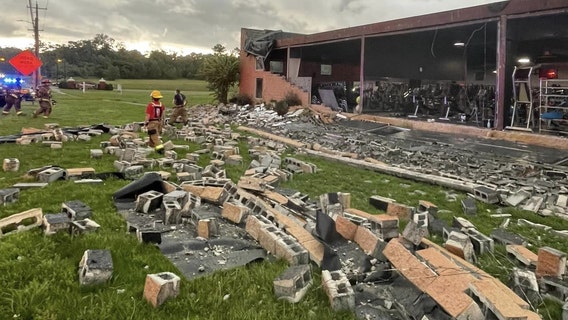Severe storms: Cleanup continues after wind knocks down trees, damages buildings in Georgia