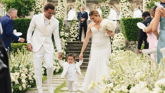 Trae Young marries college sweetheart Shelby Miller in Bahamas wedding