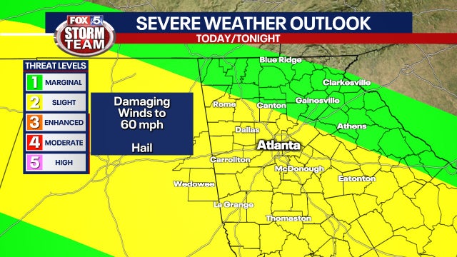 Severe storm threat for Georgia continues Friday