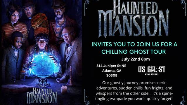 Atlanta ghost tour to tease release of Disney blockbuster