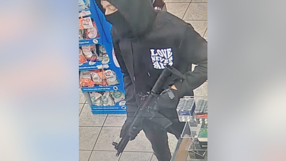 Peachtree City Police released this photo of an armed robbery at the Circle K along Crosstown Drive on July 24, 2023.
