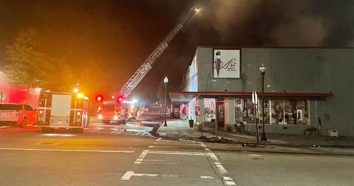 Fire rips through historic building in downtown Covington Friday night ...