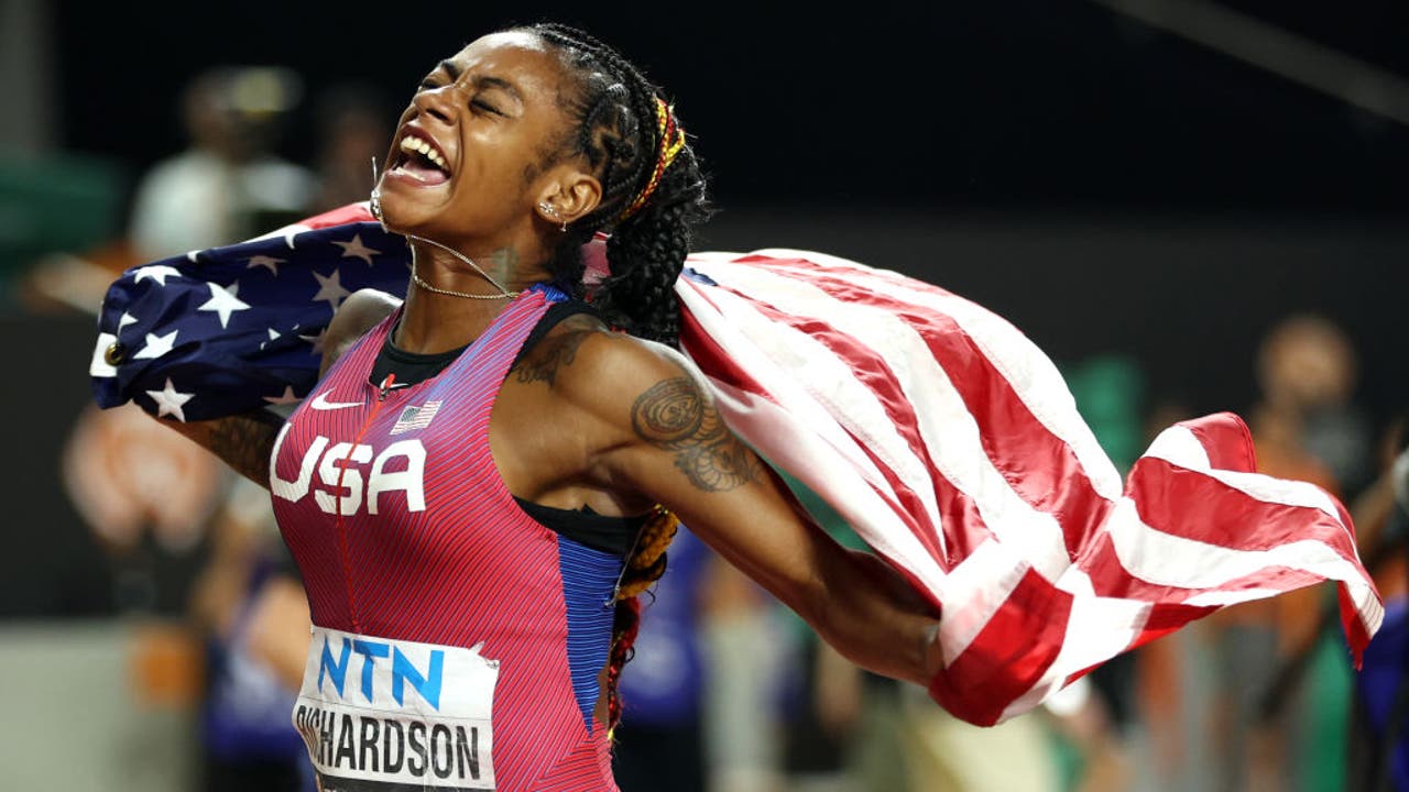 Sha’Carri Richardson wins 100meter world title with record time