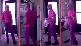 Man caught on camera stealing jar of money from farm store