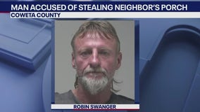 Coweta County man accused of stealing neighbor's porch