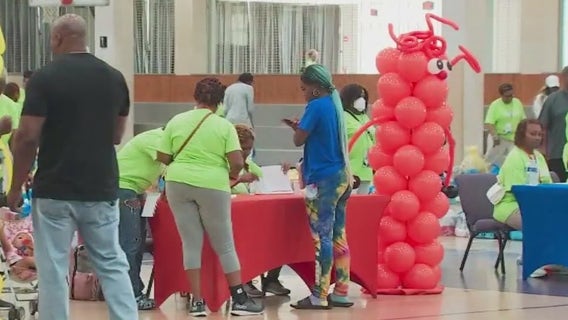 New Hope Missionary Baptist Church gives away school supplies to area students