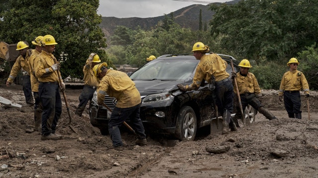 As Tropical Storm Hilary weakens, desert and mountain towns dig out of mud
