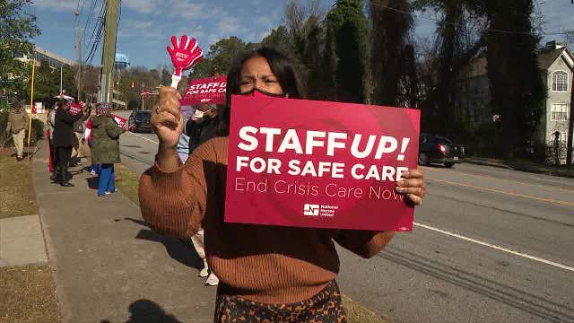 Atlanta VA nurses rallying for better working conditions