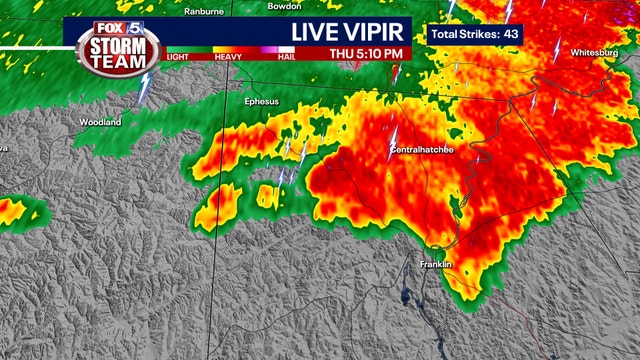 Man struck by lightning in Heard County, firefighters say