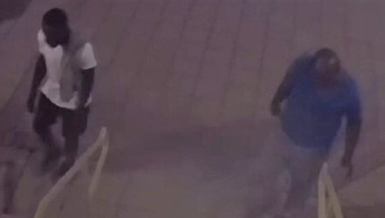 Atlanta Police say these men broke into the Al-Farooq Masjid along 14th Street and stole the donation box on Aug. 11, 2023.