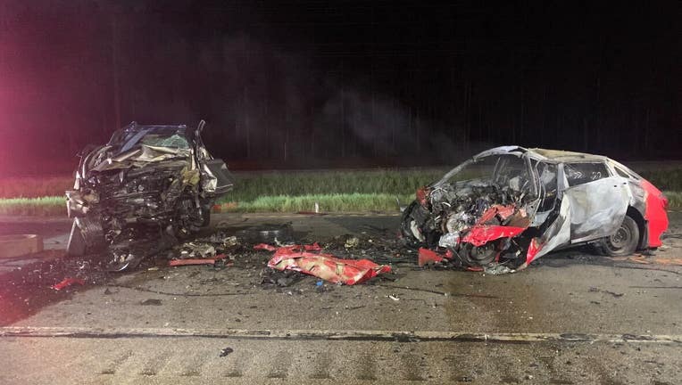 Deputies say the crash happened around 12:45 a.m. Tuesday along U.S. Highway 441. (Credit: Putnam County Sheriffs Office)