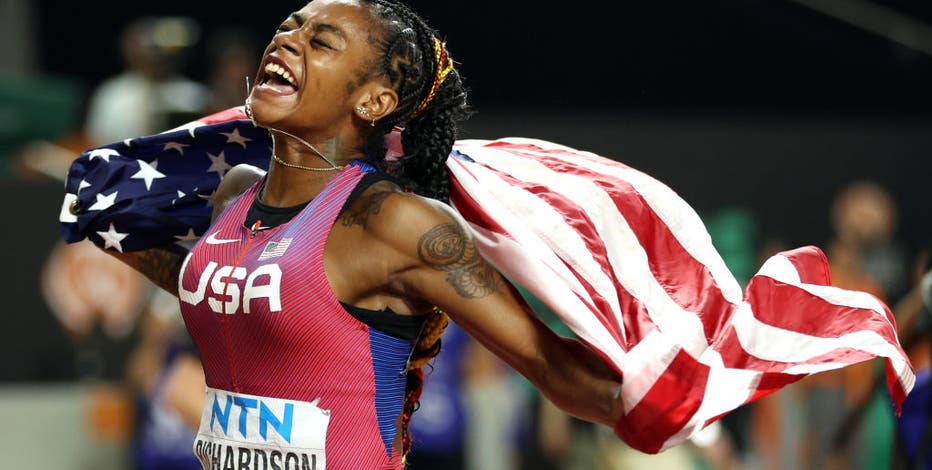 Sha'Carri Richardson wins 100-meter world title with record time | FOX 5  Atlanta