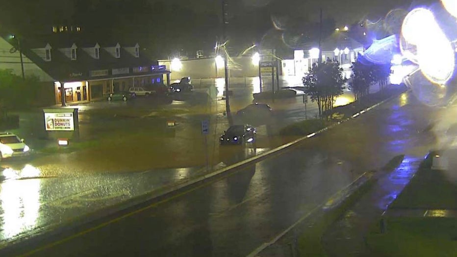 Buford Highway in Duluth was shut down due to flooding on the evening of Aug. 29, 2023.