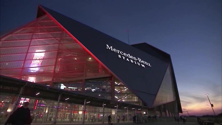 Mercedes-Benz Stadium in Downtown Atlanta