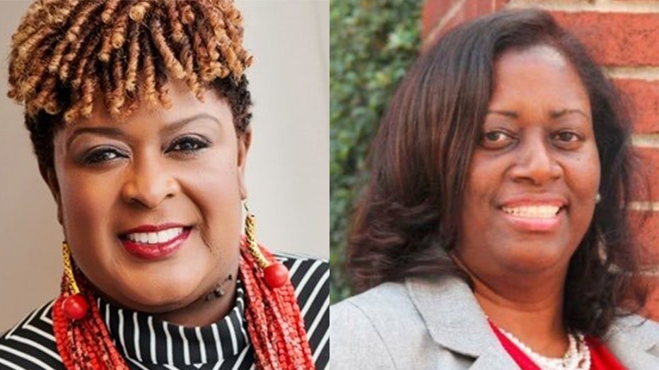 Dr. Lisa Herring (left) will transition from superintendent of Atlanta Public Schools to a consultant as Dr. Danielle Battle (right) moves into the interim superintendent role by the end of August 2023.