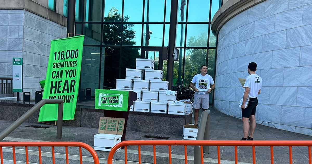 'Stop Cop City' activists turn in petition signatures to force vote on ...