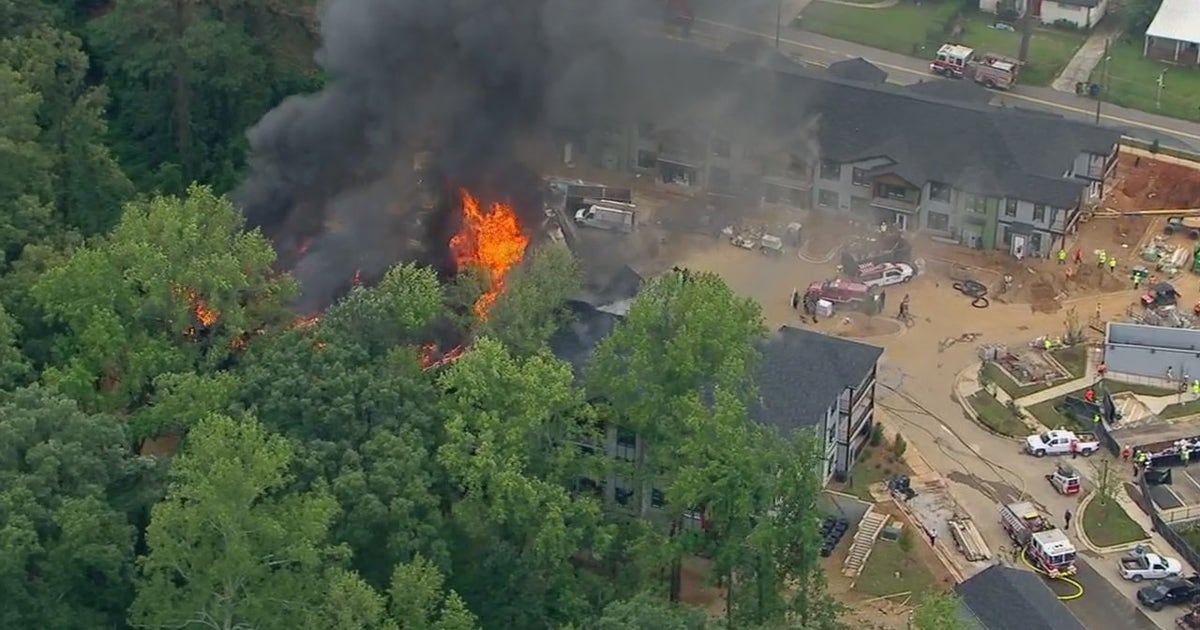 Fire crews fighting fire at apartment building on Northwest Drive NW ...