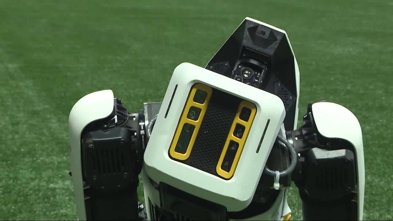 Meet Benzie the robot security dog at MercedesBenz Stadium Meet Benzie the robot security dog at MercedesBenz Stadium