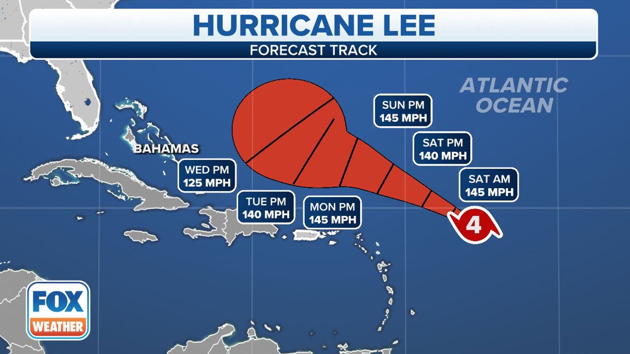 Hurricane Lee now powerful Category 4 storm as it barrels through ...