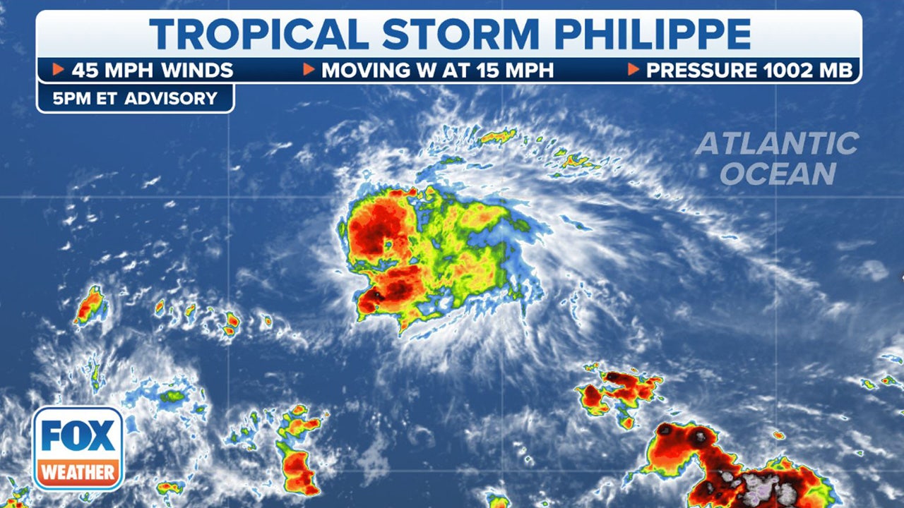 Tropical Storm Philippe Continues West While Invest 91L In Central ...