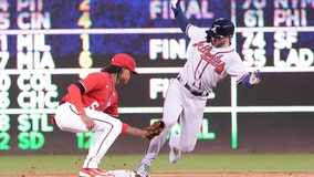 Braves reach 100 wins again, beat Nationals 8-5 behind Strider to secure doubleheader split