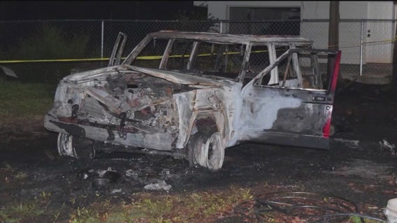 Bloody handprints left behind by man who torched Jeep, broke into several vehicles: police
