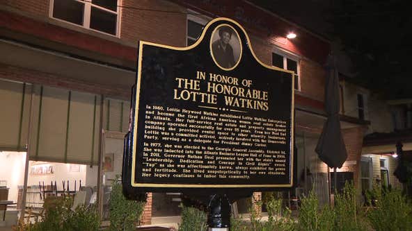 Groundbreaking Atlanta businesswoman Lottie Watkins honored with historical marker