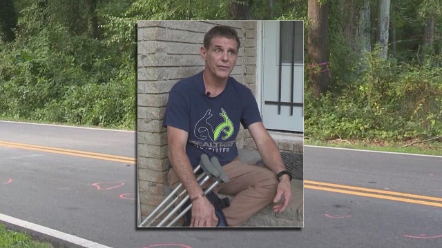 He helped change a woman's tire, but what happened next has left him in severe pain for weeks
