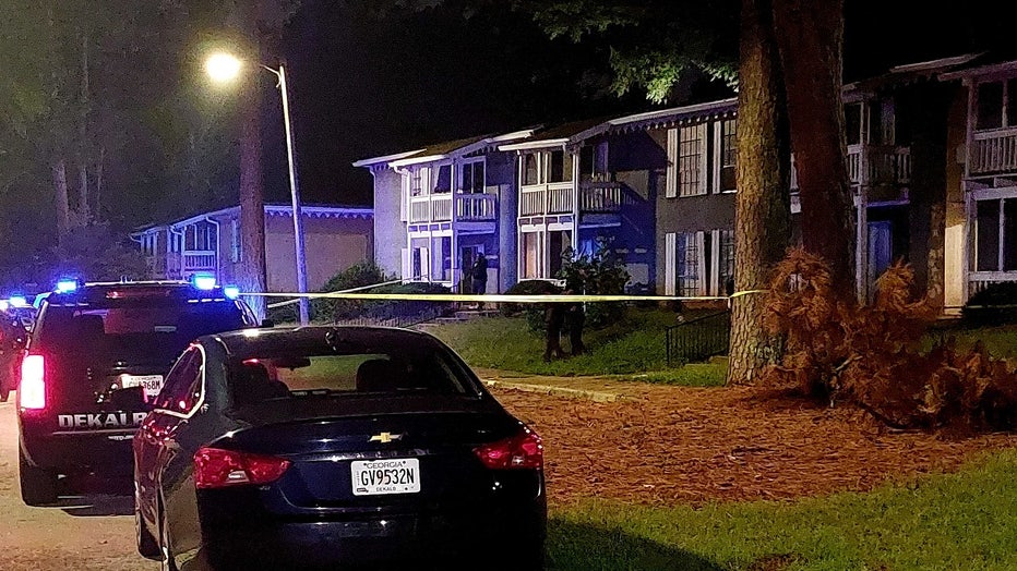 DeKalb County Police investigate a deadly home invasion on Sept. 15, 2023.
