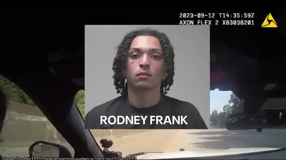 Coweta County deputies say 17-year-old Rodney Frank led them on a high-speed chase in his father's luxury car which he took out for a joyride.