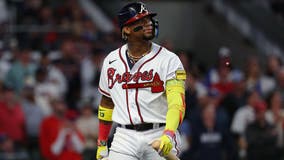 Michael Harris II of the Atlanta Braves prepares his gear before the  News Photo - Getty Images