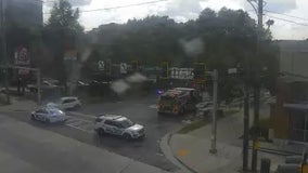 MARTA bus evacuated after catching fire in Buckhead