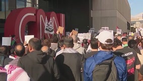 Hundreds gather for pro-Palestine rally in downtown Atlanta