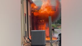 Cellphone video shows fire break out at Coweta County Christian school