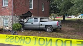 Truck crashes into Indian Creek Baptist Church in Stone Mountain