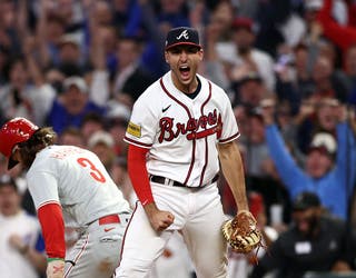 Riley Blast Sinks Phillies As Braves Tie Series, Dodgers On Brink