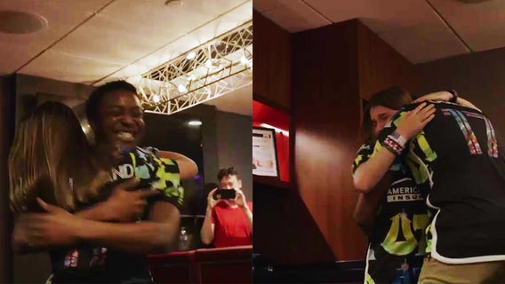 Watch: Cancer survivor surprised by favorite nurse at Atlanta United game