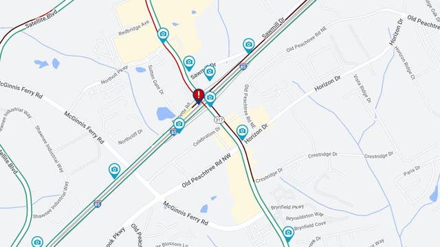 I-85 SB closed Thursday morning after person hit by vehicle near Lawrenceville-Suwanee exit